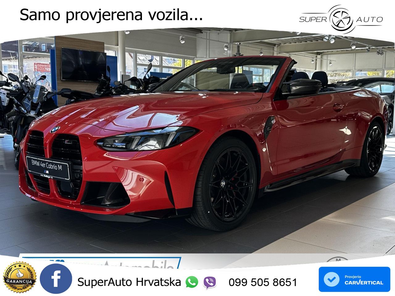 BMW M4 Convertible Competition 3.0 (530 KS) xDrive Steptronic LED+GR SJED+ACC