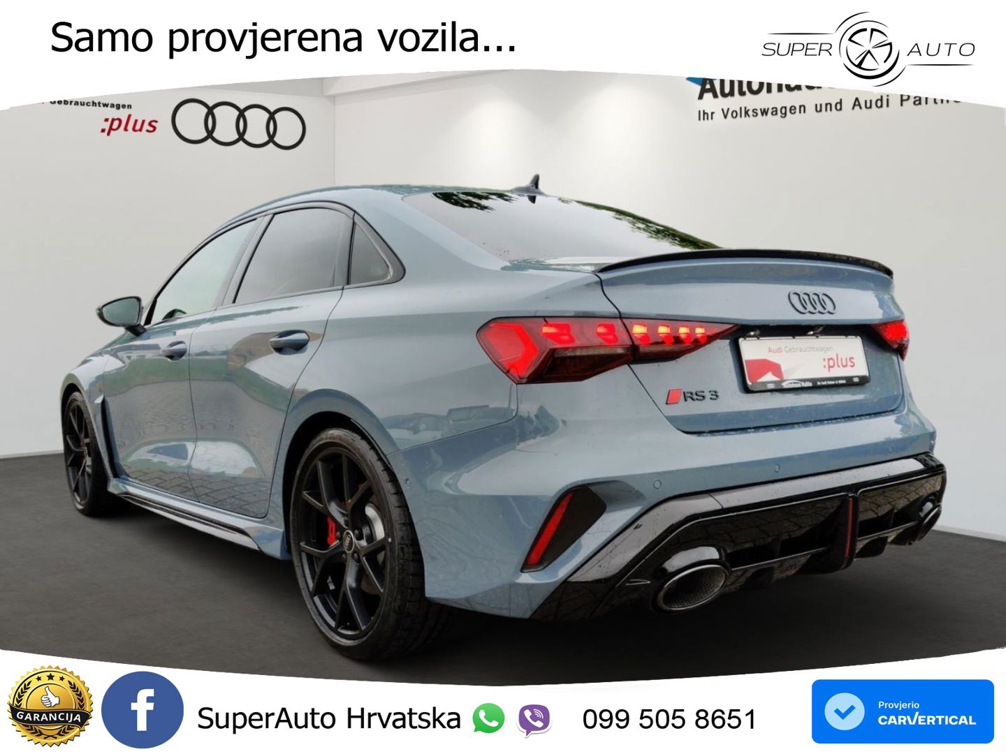 Audi RS3 Sedan 2.5 TFSI (400 KS) quattro S tronic LED+GR SJED+ACC
