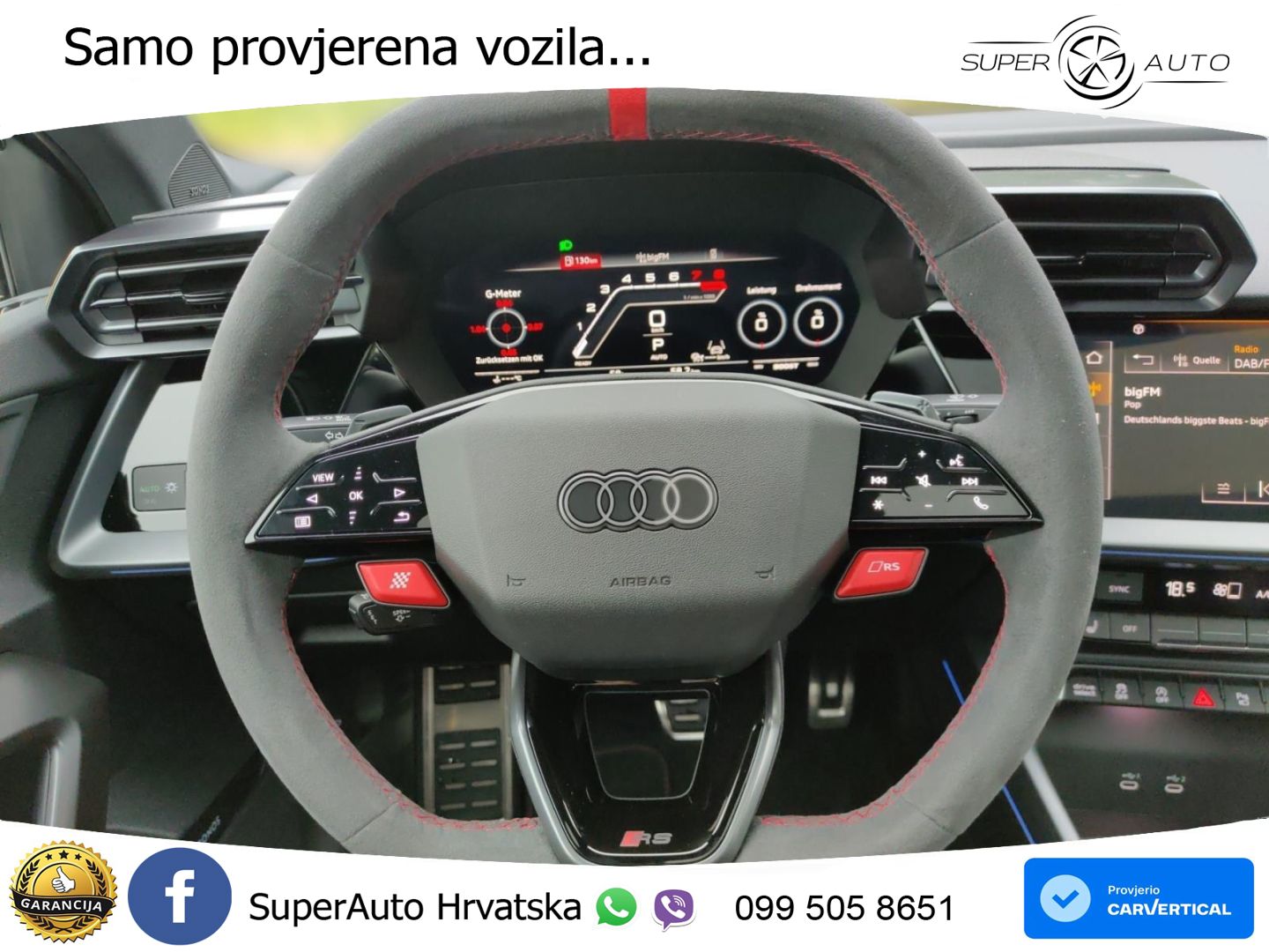 Audi RS3 Sedan 2.5 TFSI (400 KS) quattro S tronic LED+GR SJED+ACC