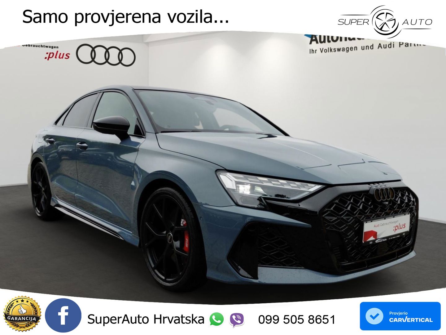 Audi RS3 Sedan 2.5 TFSI (400 KS) quattro S tronic LED+GR SJED+ACC
