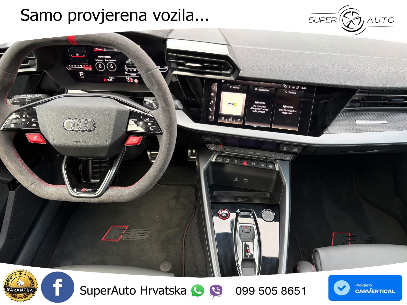 Audi RS3 Sportback 2.5 TFSI (400 KS) quattro S tronic LED+GR SJED+ACC