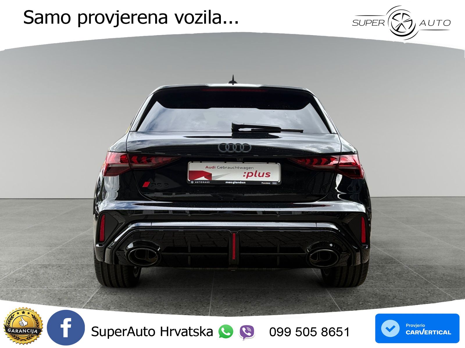 Audi RS3 Sportback 2.5 TFSI (400 KS) quattro S tronic LED+GR SJED+ACC