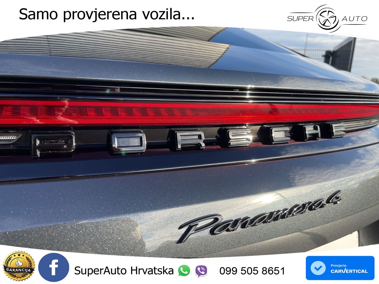 Porsche Panamera 4 2.9 V6 (470 KS) E-Hybrid PDK ZRAČNI+ACC+GR SJED+KAM+PANO