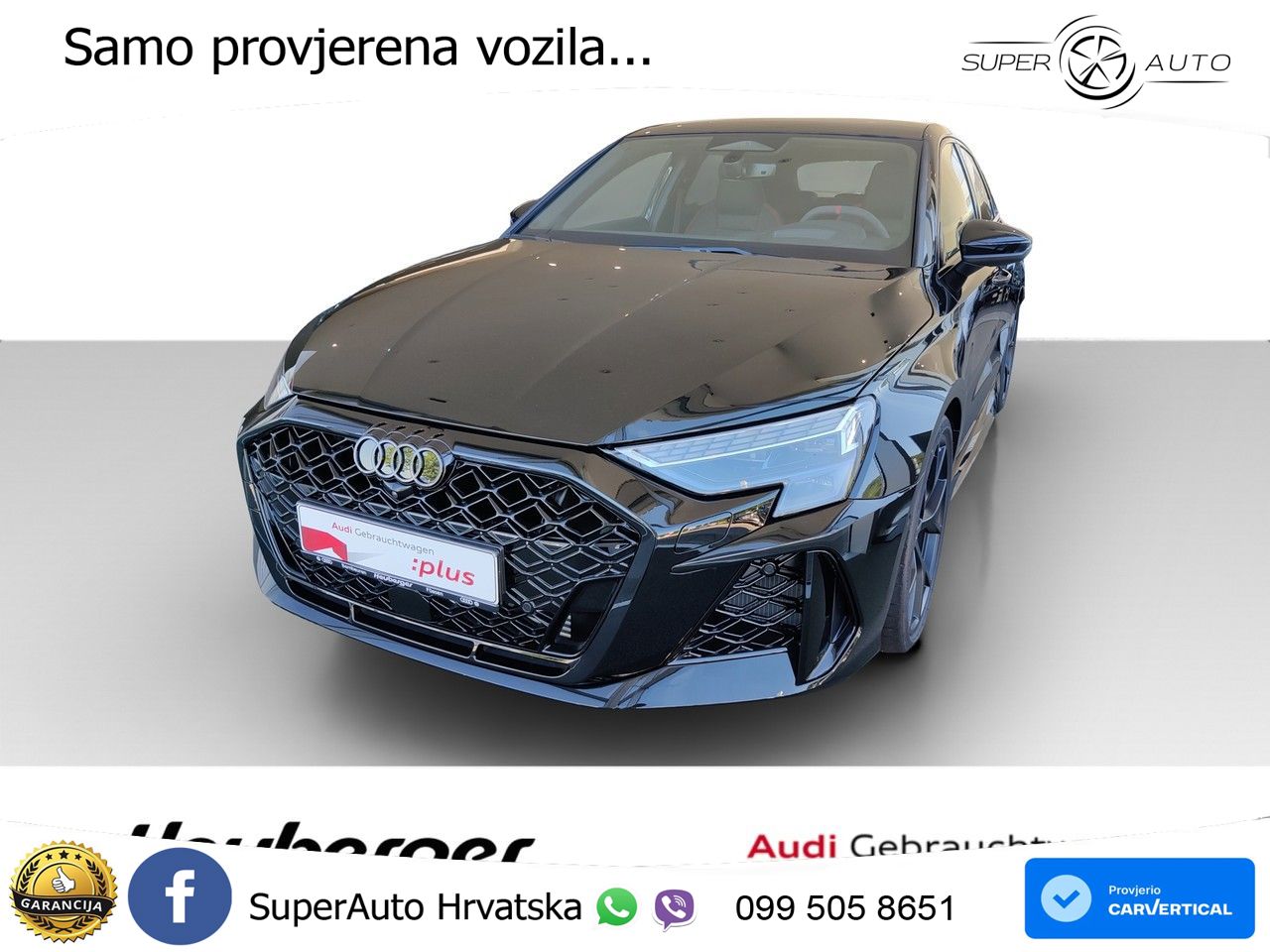 Audi RS3 Sedan 2.5 TFSI (400 KS) quattro S tronic LED+GR SJED+ACC