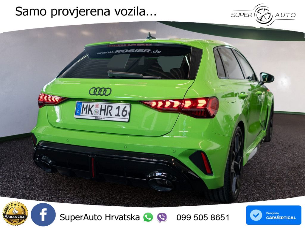 Audi RS3 Sedan 2.5 TFSI (400 KS) quattro S tronic LED+GR SJED+ACC