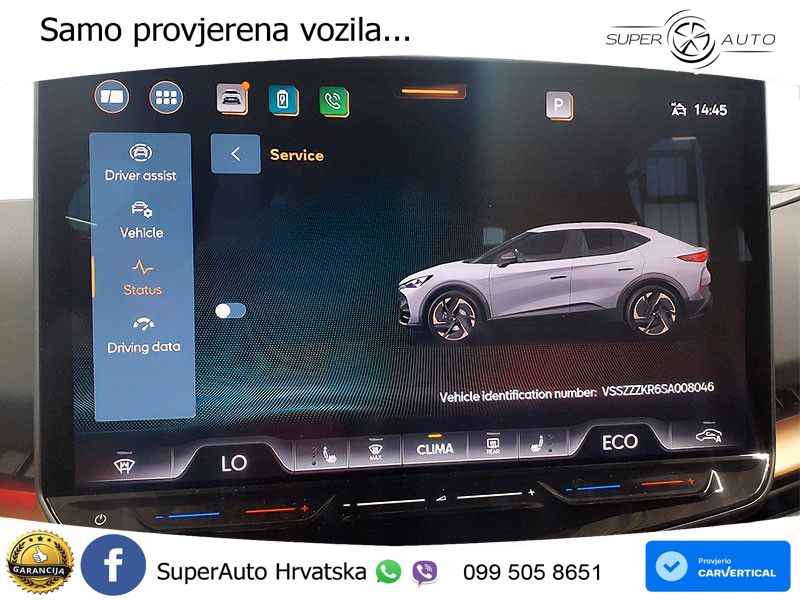Cupra Tavascan 82 kWh (286 KS) LED+GR SJED+ACC
