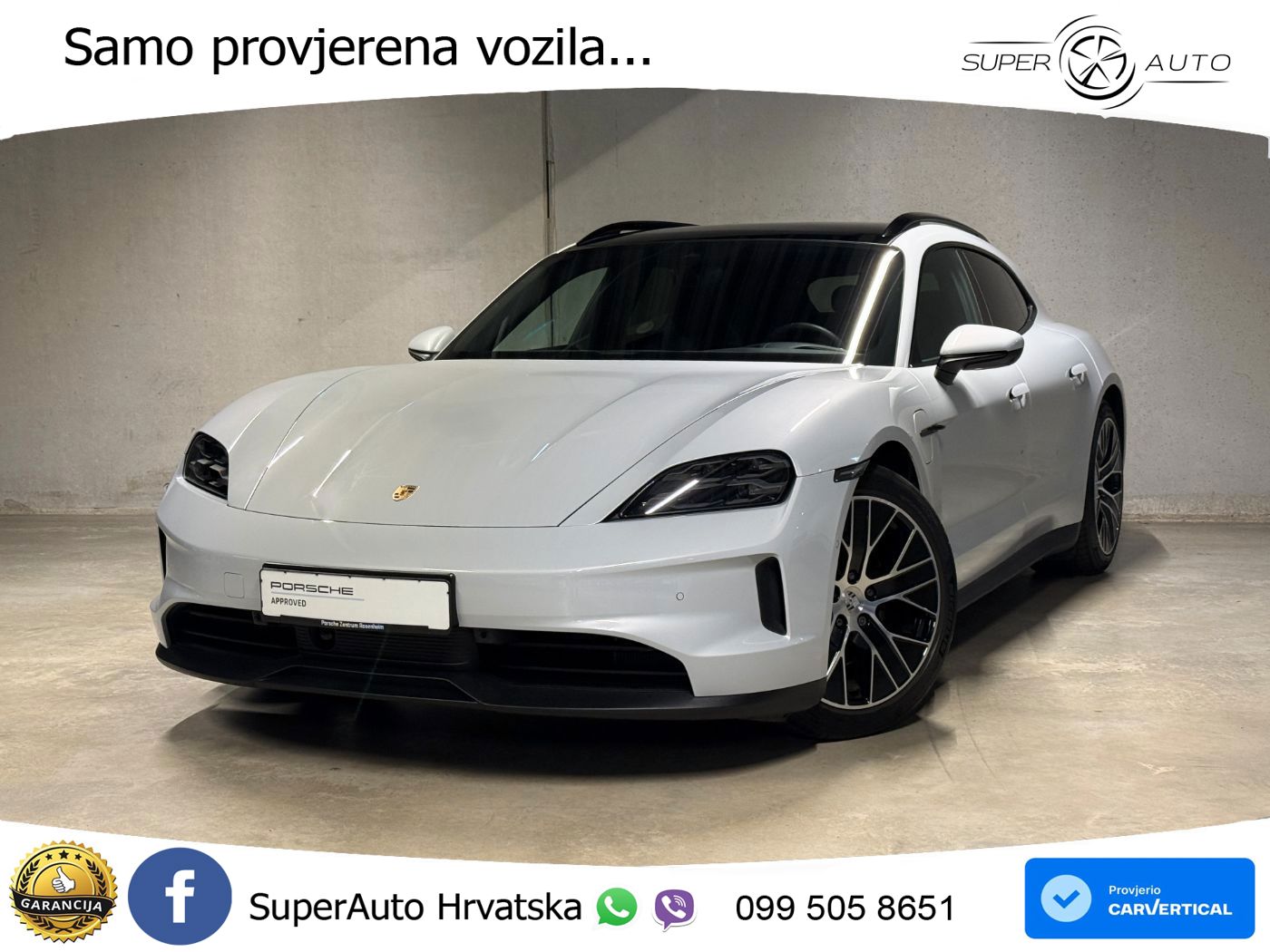 Porsche Taycan Sport Turismo GTS Performance Plus 93.4 kWh (598 KS)