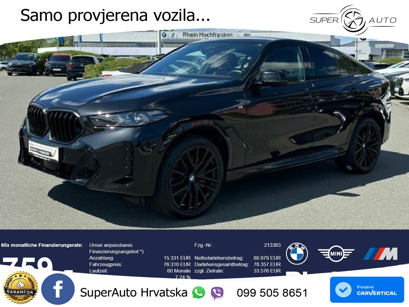 BMW X6 30d (298 KS) xDrive Steptronic M Sport LED+GR SJED+ACC