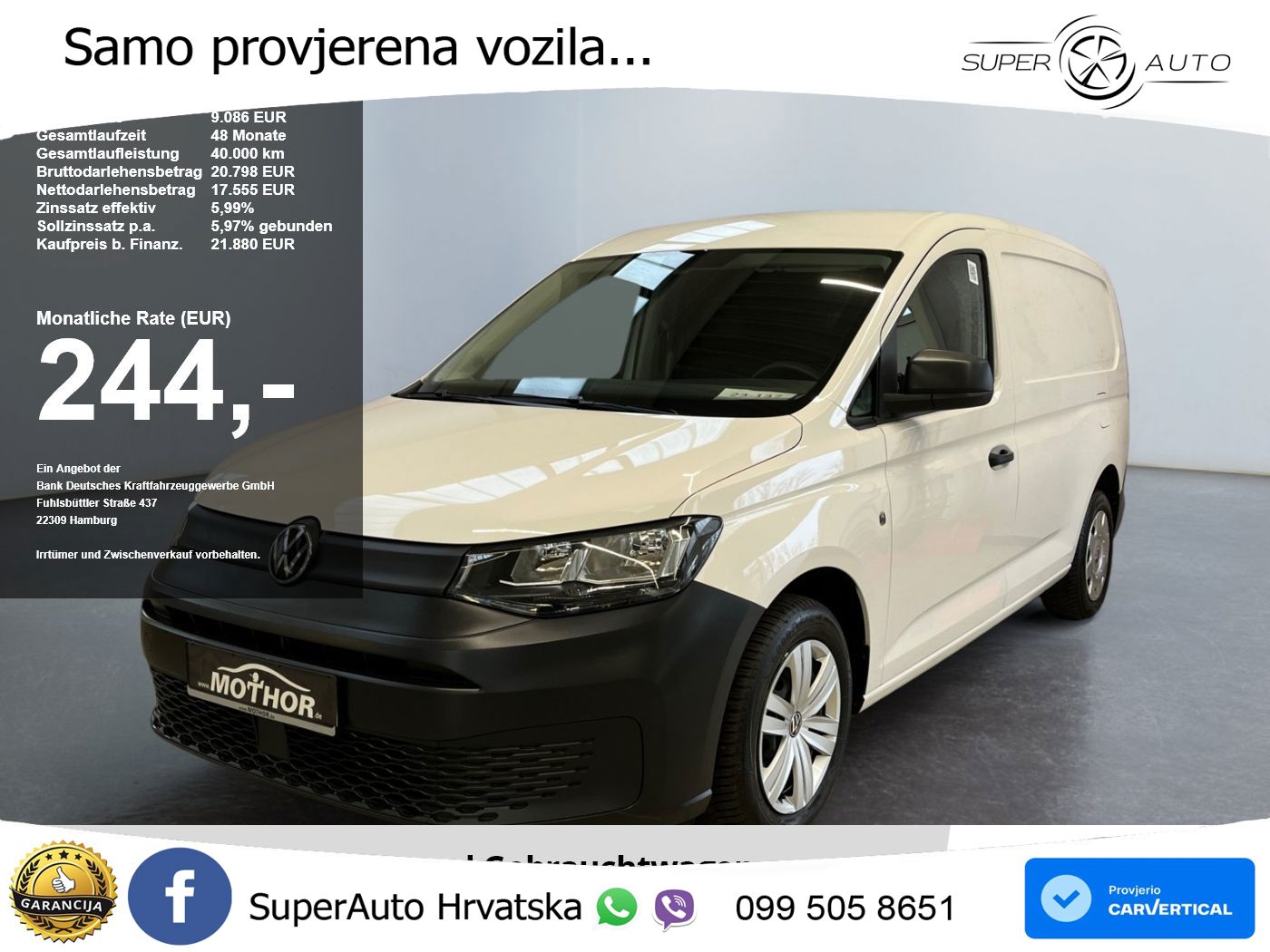 VW Caddy 102 KS