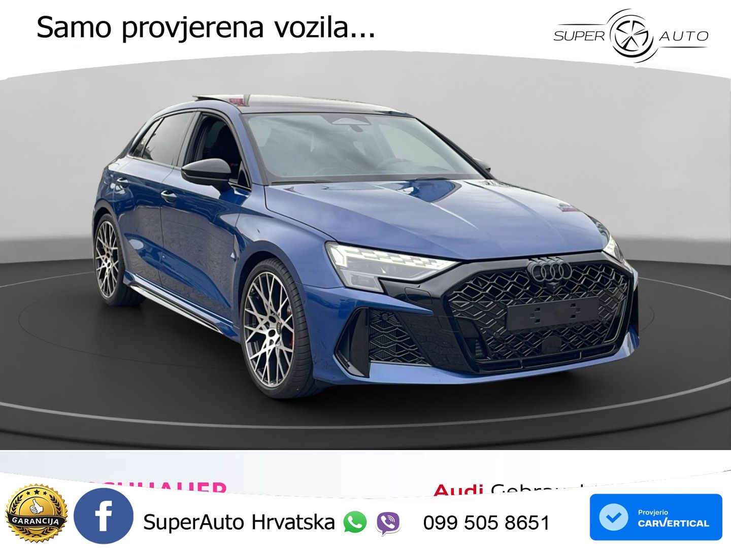 Audi RS3 Sportback 2.5 TFSI (400 KS) quattro S tronic LED+GR SJED+ACC