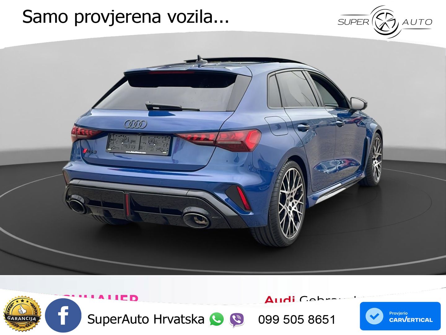 Audi RS3 Sportback 2.5 TFSI (400 KS) quattro S tronic LED+GR SJED+ACC