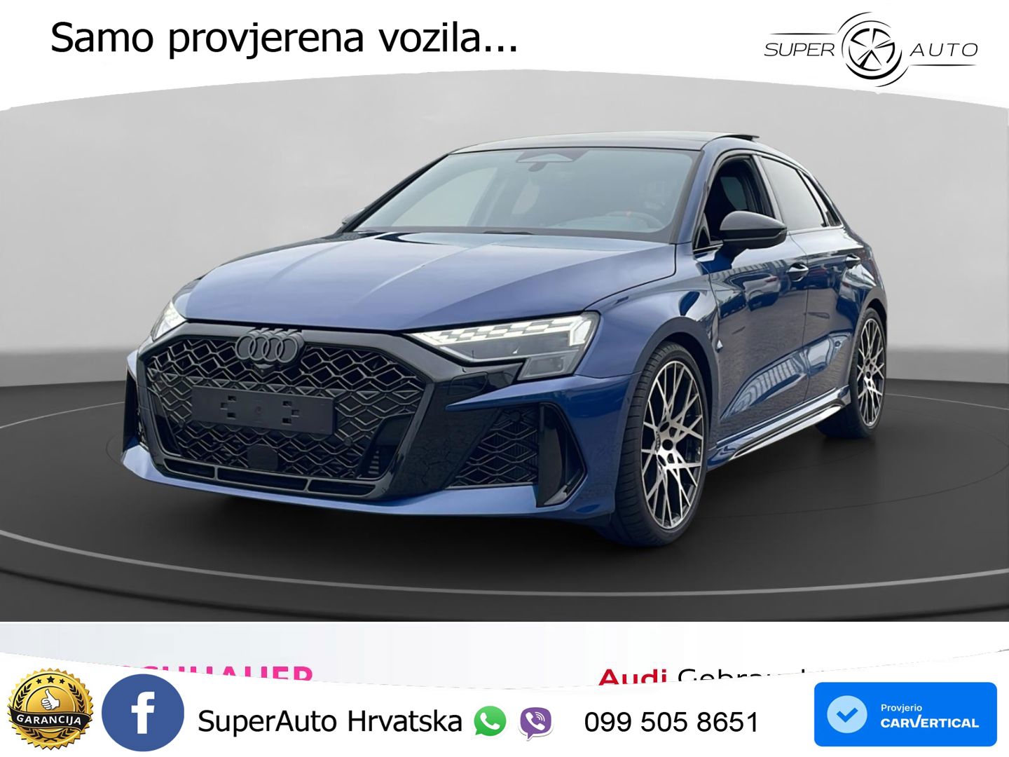 Audi RS3 Sportback 2.5 TFSI (400 KS) quattro S tronic LED+GR SJED+ACC