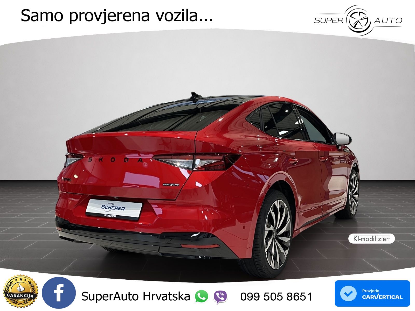 Škoda Enyaq Coupe iV 85 82 kWh (286 KS) SportLine LED+GR SJED+ACC