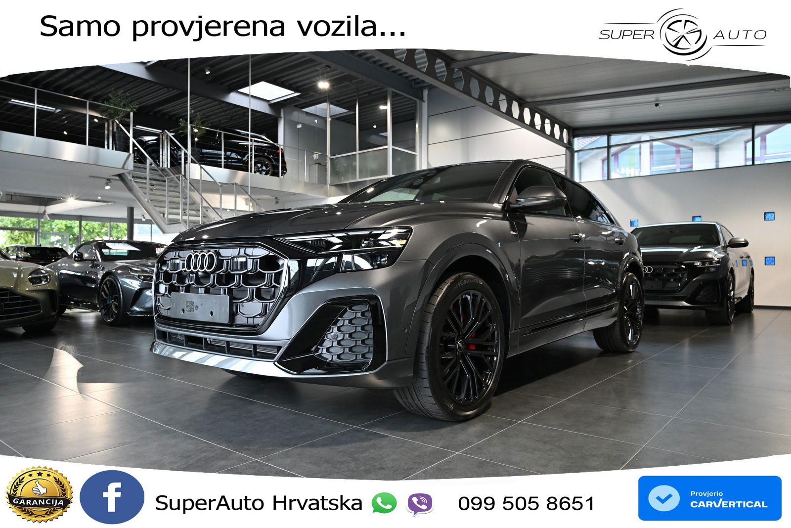 Audi Q8 50 TDI V6 (286 KS) quattro Tiptronic S line LED+GR SJED+ACC