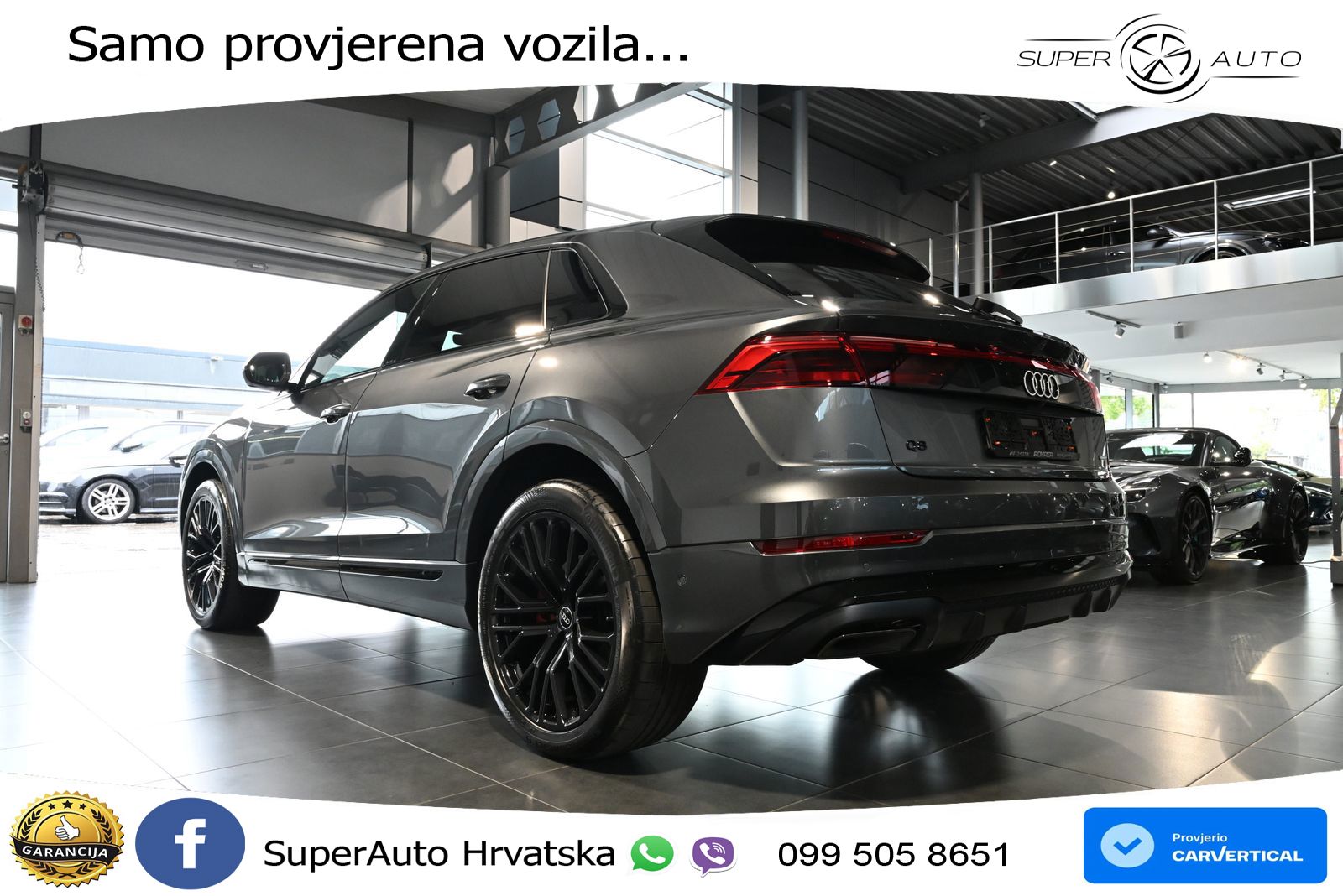 Audi Q8 50 TDI V6 (286 KS) quattro Tiptronic S line LED+GR SJED+ACC