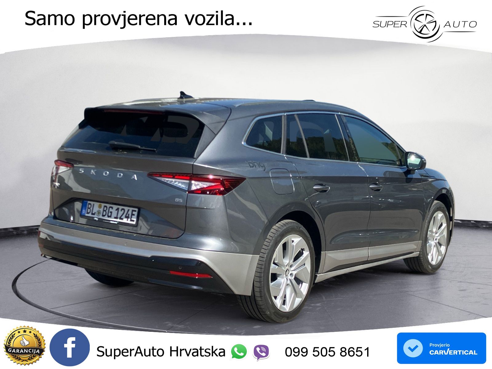 Škoda Enyaq 85 82 kWh (286 KS) LED+ACC