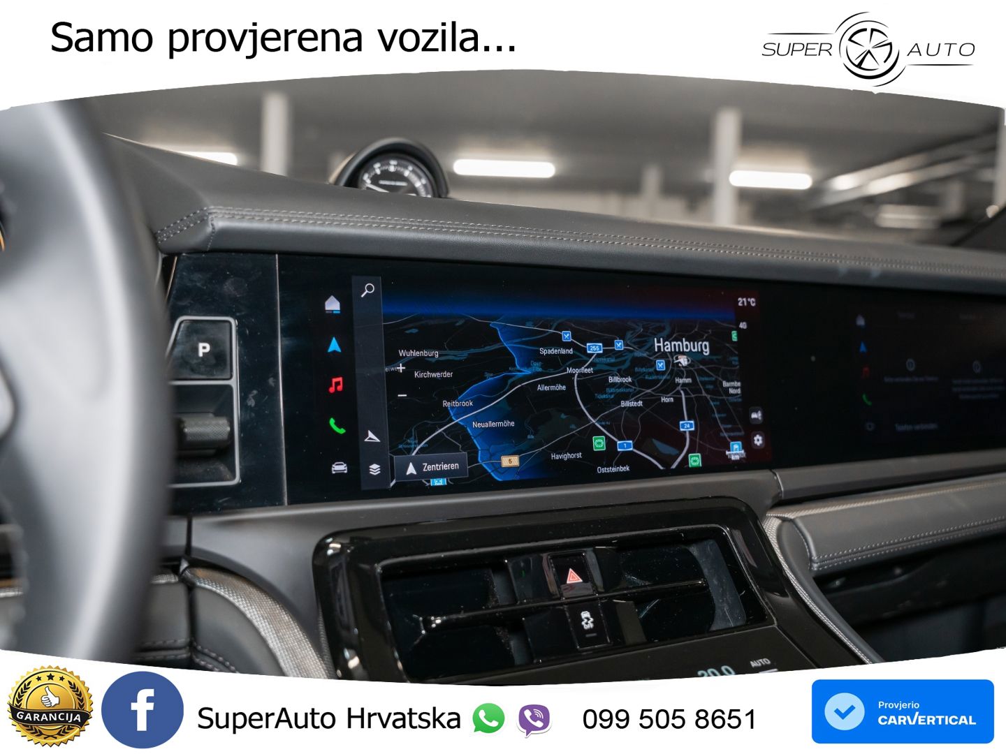Porsche Panamera 4 2.9 V6 (470 KS) E-Hybrid PDK ZRAČNI+ACC+GR SJED+KAM+PANO