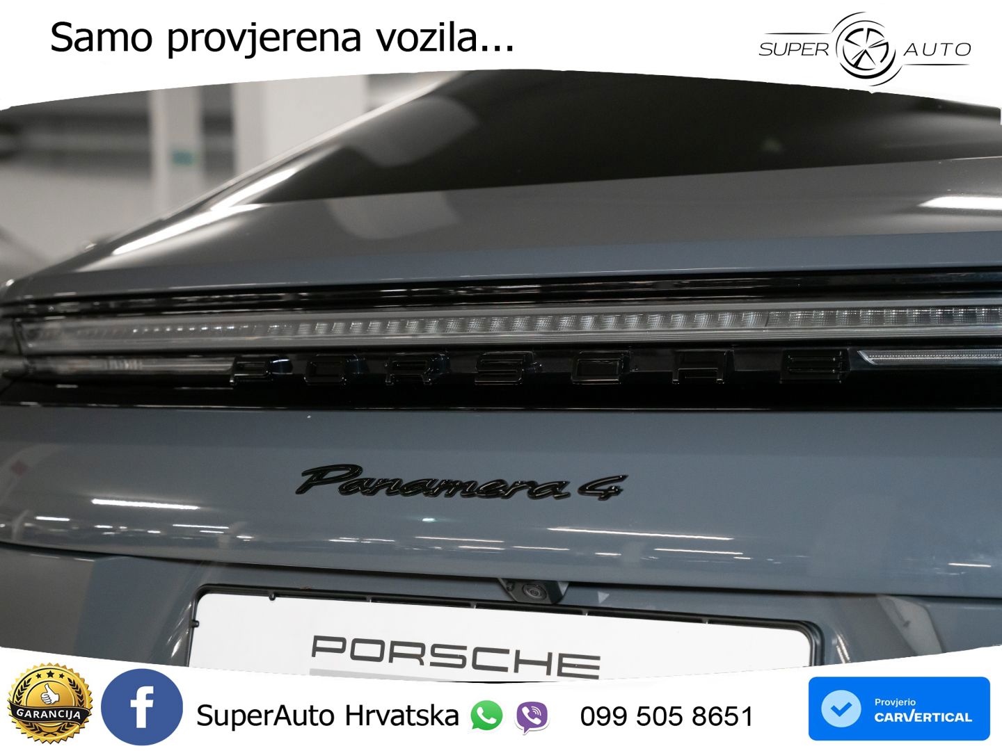 Porsche Panamera 4 2.9 V6 (470 KS) E-Hybrid PDK ZRAČNI+ACC+GR SJED+KAM+PANO