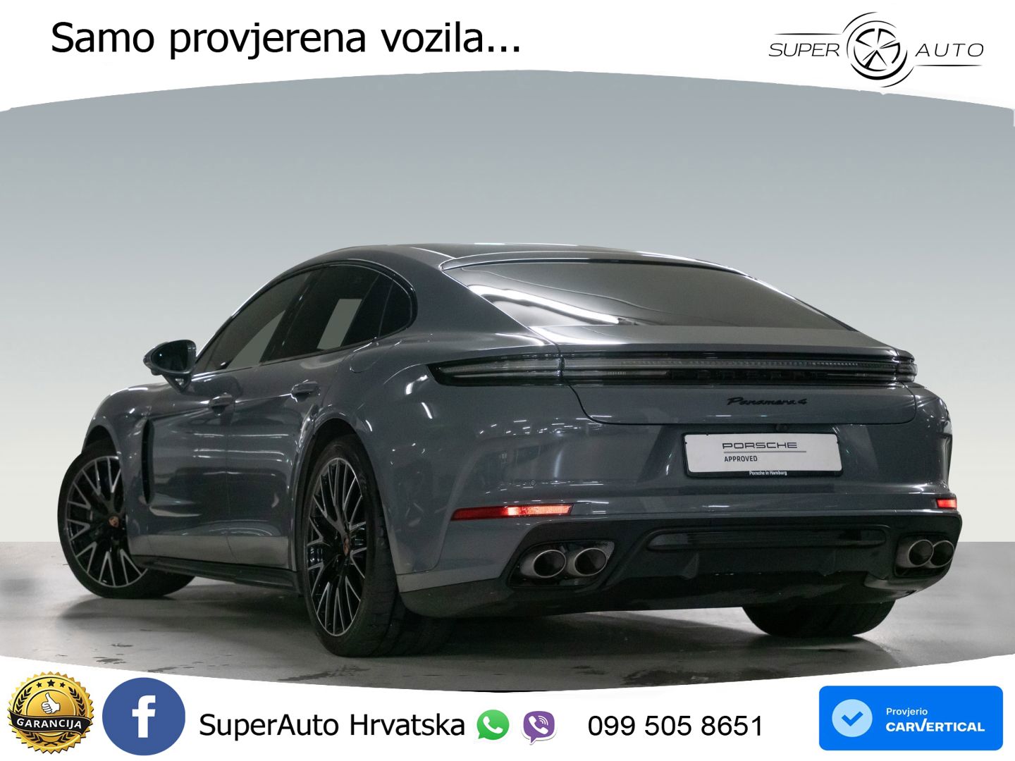 Porsche Panamera 4 2.9 V6 (470 KS) E-Hybrid PDK ZRAČNI+ACC+GR SJED+KAM+PANO
