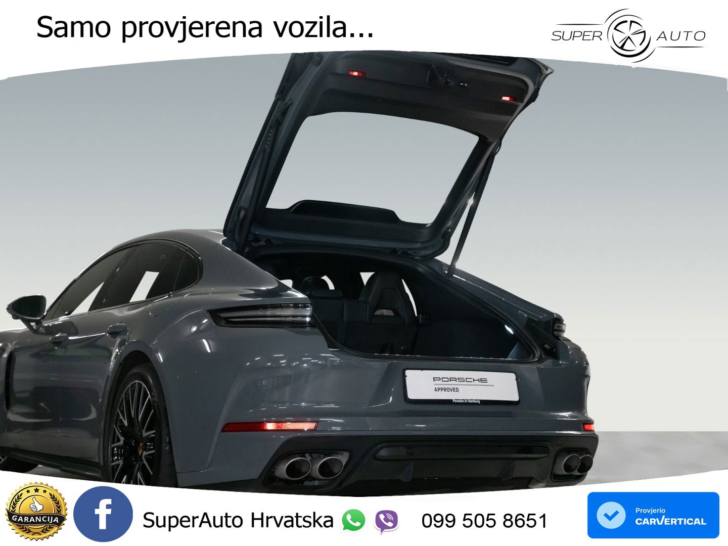 Porsche Panamera 4 2.9 V6 (470 KS) E-Hybrid PDK ZRAČNI+ACC+GR SJED+KAM+PANO