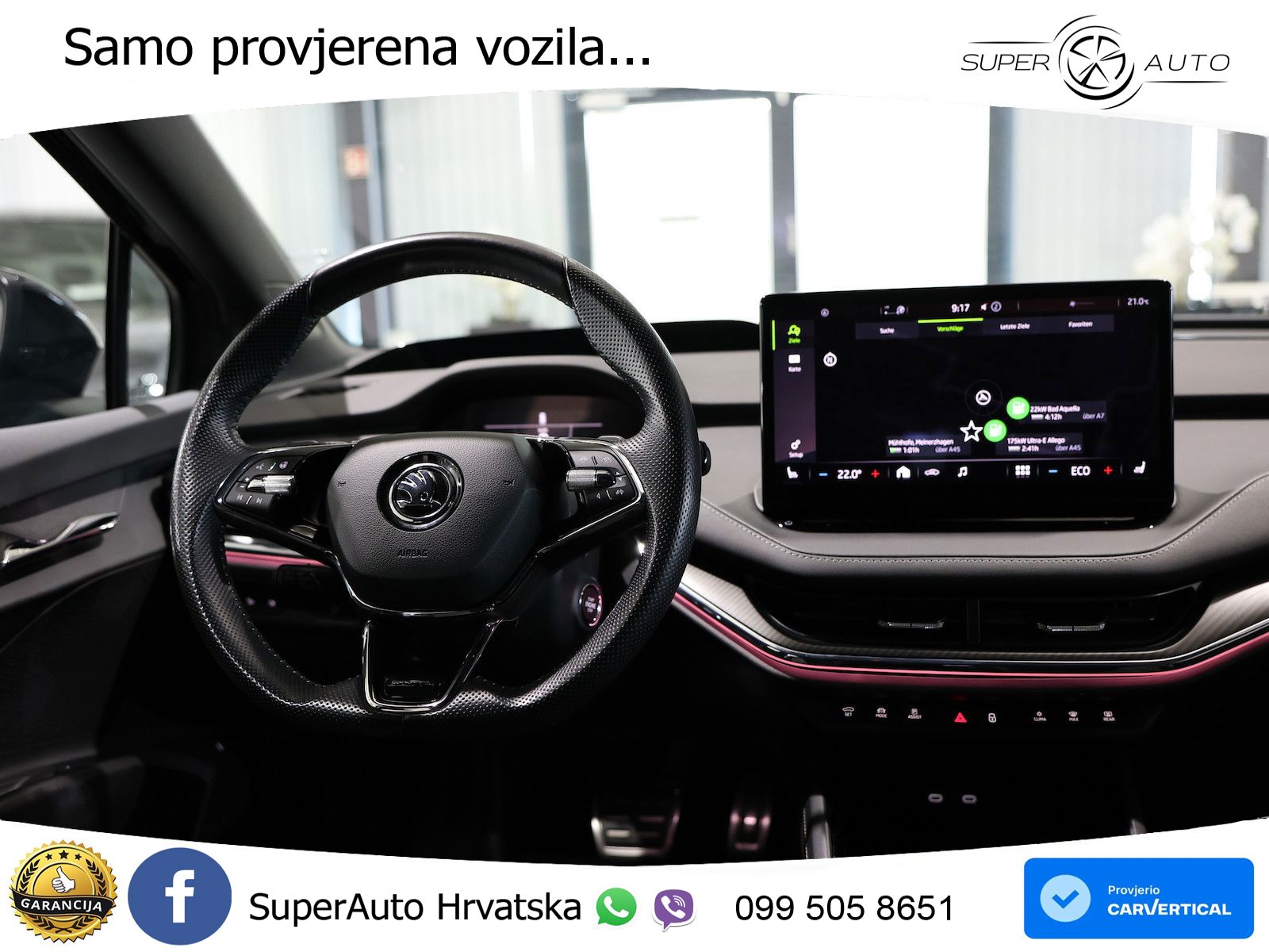 Škoda Enyaq iV 80 82 kWh (204 KS) SportLine LED+GR SJED+ACC
