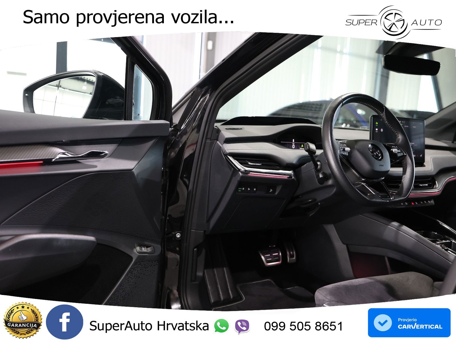 Škoda Enyaq iV 80 82 kWh (204 KS) SportLine LED+GR SJED+ACC