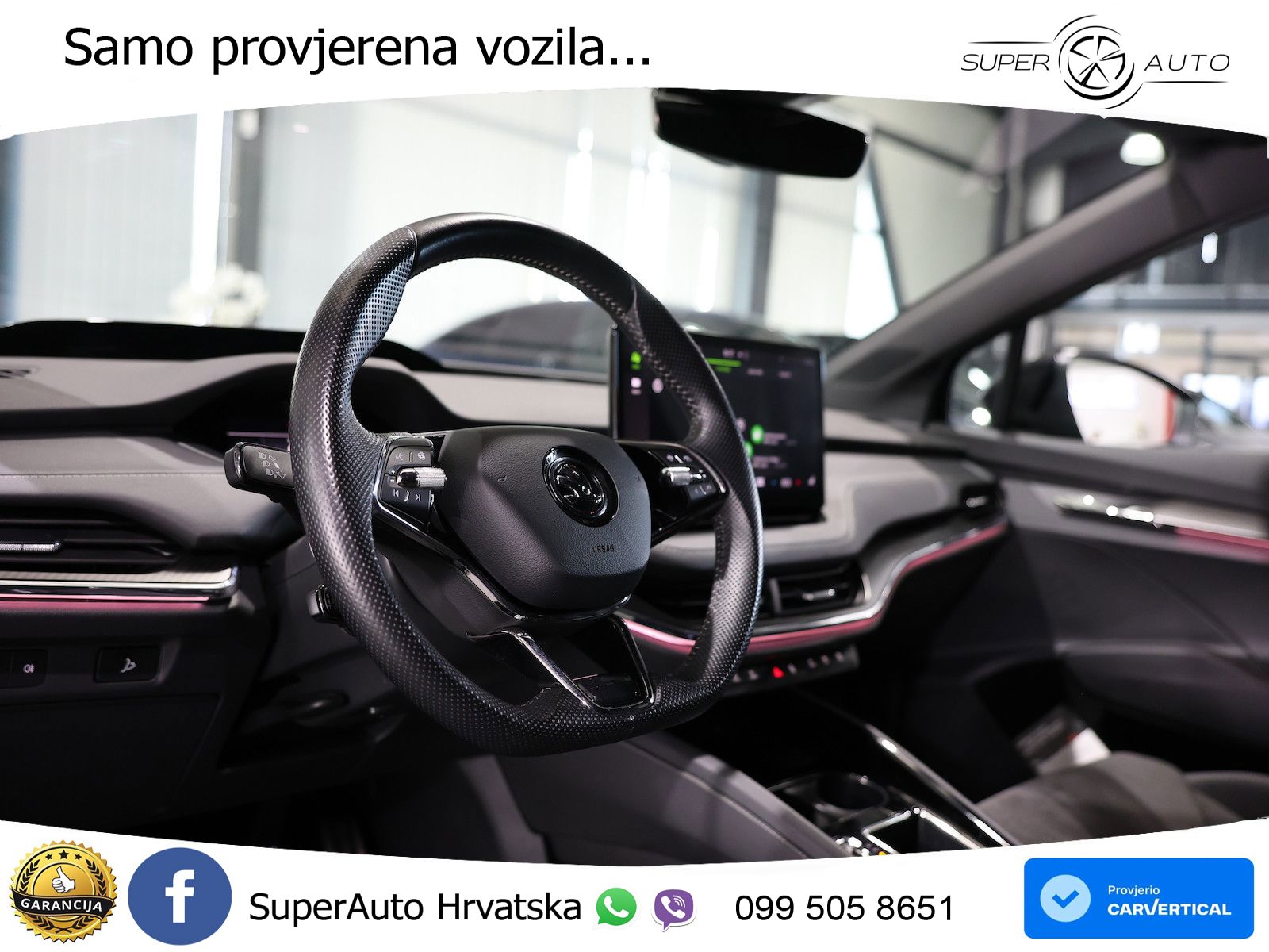 Škoda Enyaq iV 80 82 kWh (204 KS) SportLine LED+GR SJED+ACC