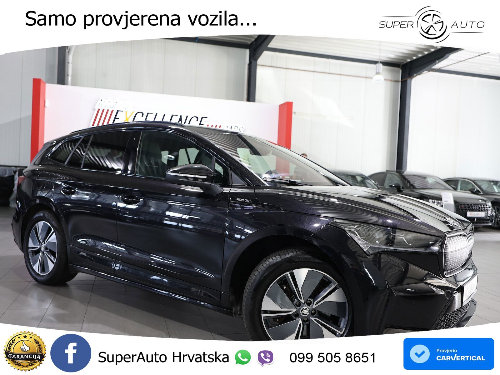 Škoda Enyaq iV 80 82 kWh (204 KS) SportLine LED+GR SJED+ACC
