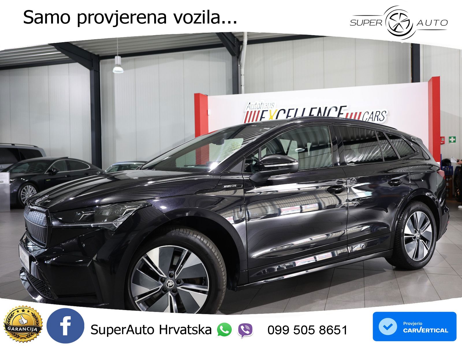 Škoda Enyaq iV 80 82 kWh (204 KS) SportLine LED+GR SJED+ACC