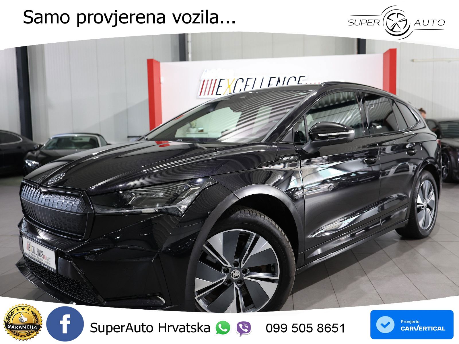 Škoda Enyaq iV 80 82 kWh (204 KS) SportLine LED+GR SJED+ACC
