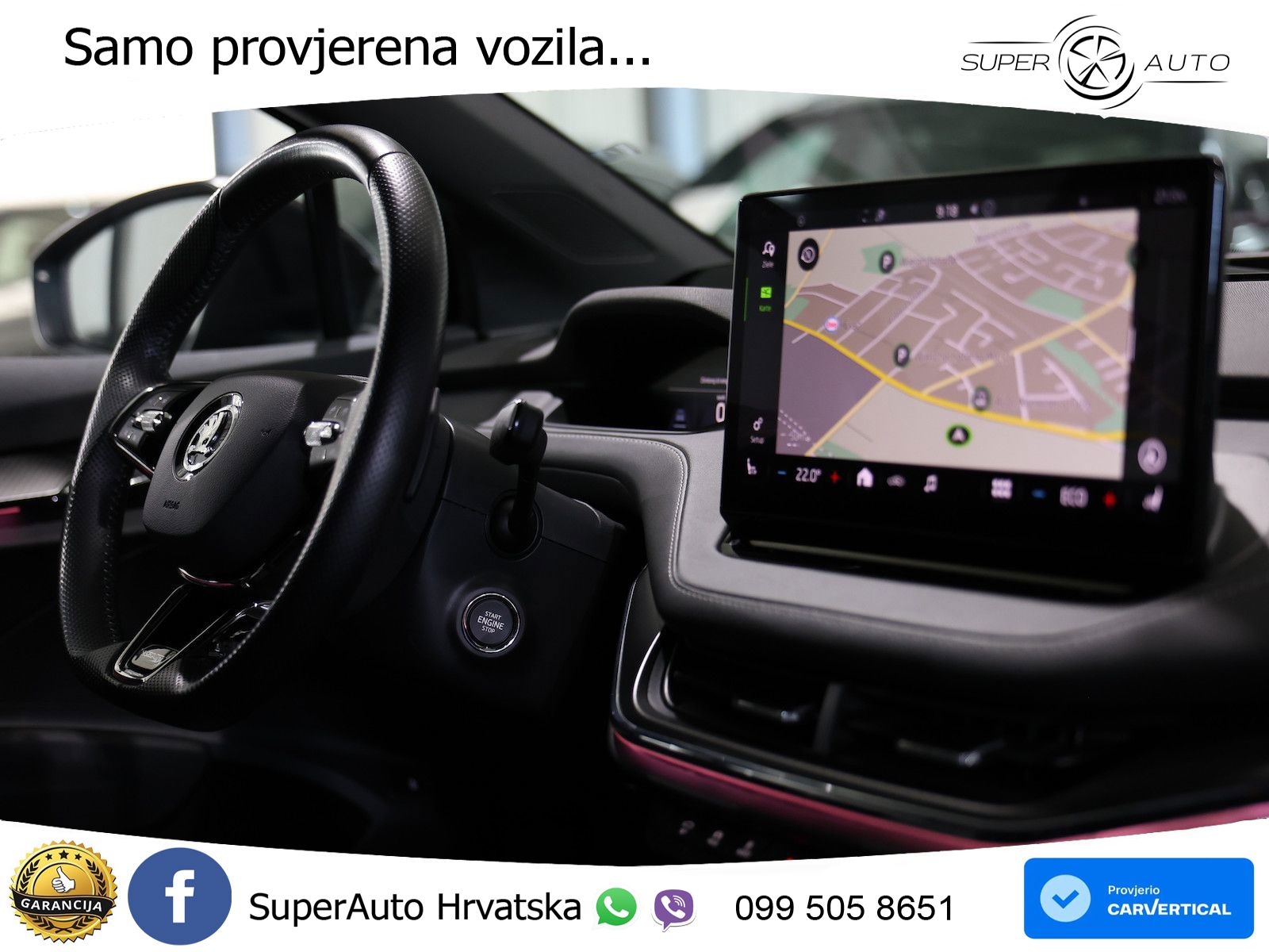 Škoda Enyaq iV 80 82 kWh (204 KS) SportLine LED+GR SJED+ACC