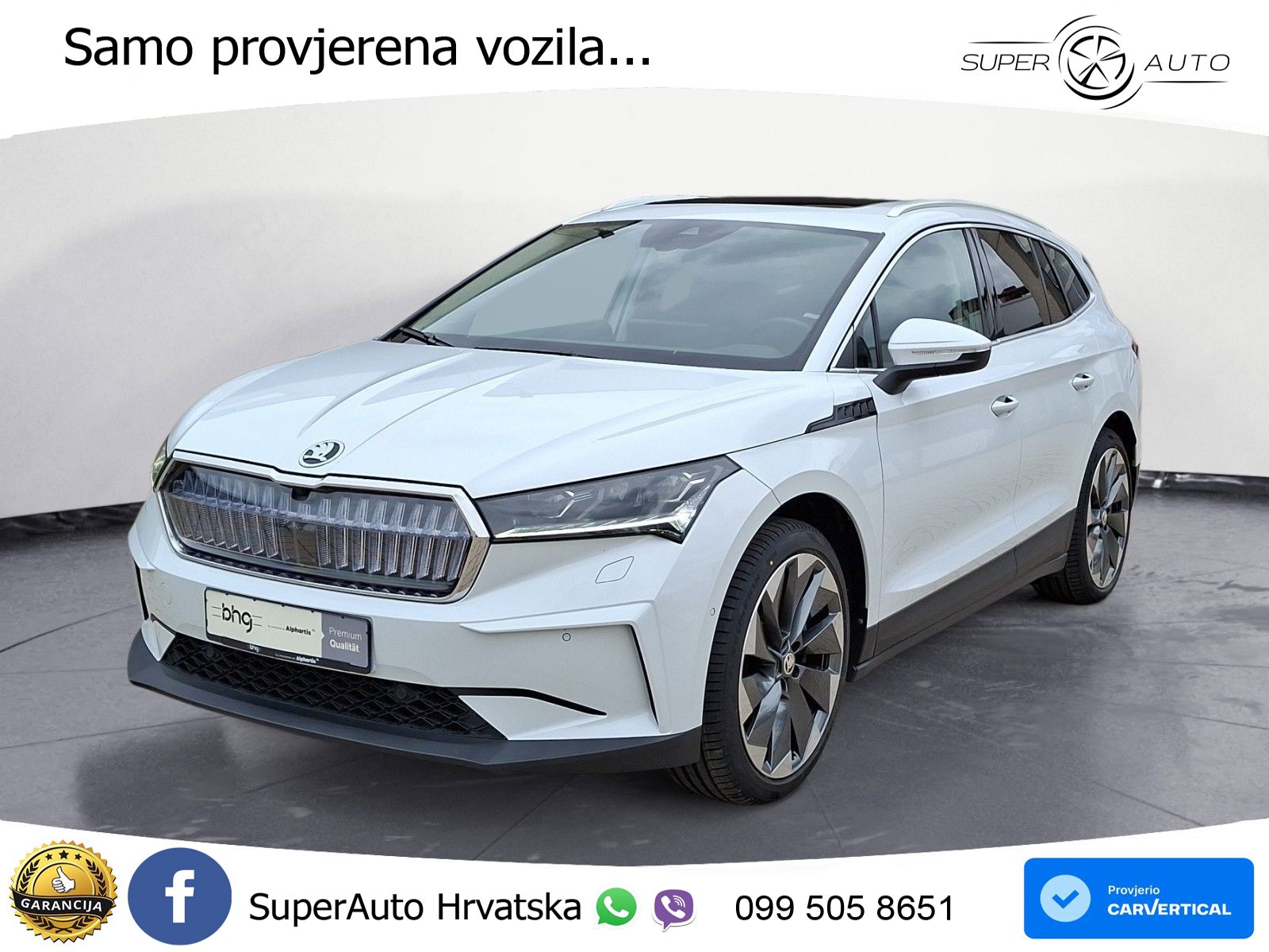 Škoda Enyaq iV 80x 82 kWh (265 KS) AWD Suite LED+GR SJED+ACC