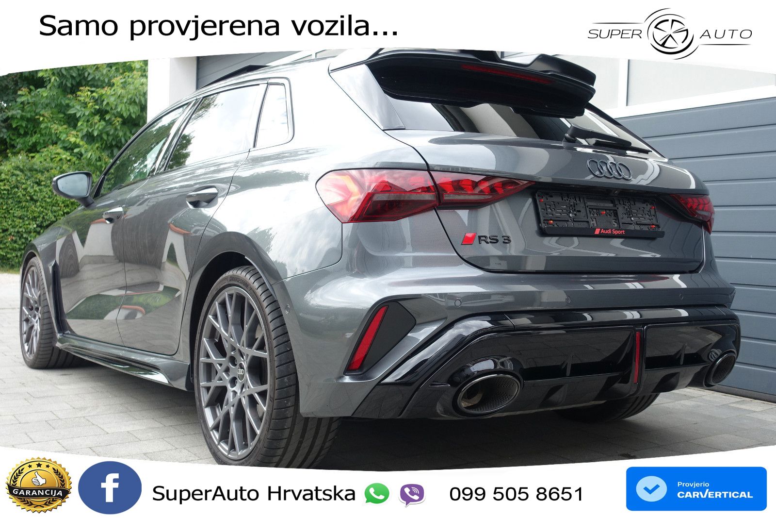 Audi RS3 Sedan 2.5 TFSI (400 KS) quattro S tronic LED+GR SJED+ACC