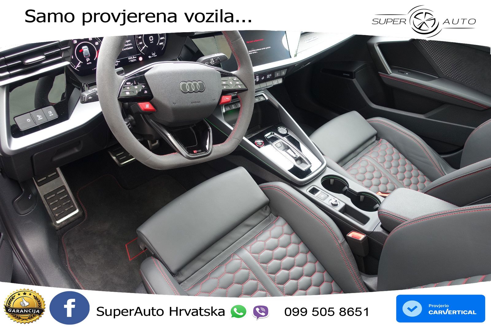 Audi RS3 Sedan 2.5 TFSI (400 KS) quattro S tronic LED+GR SJED+ACC