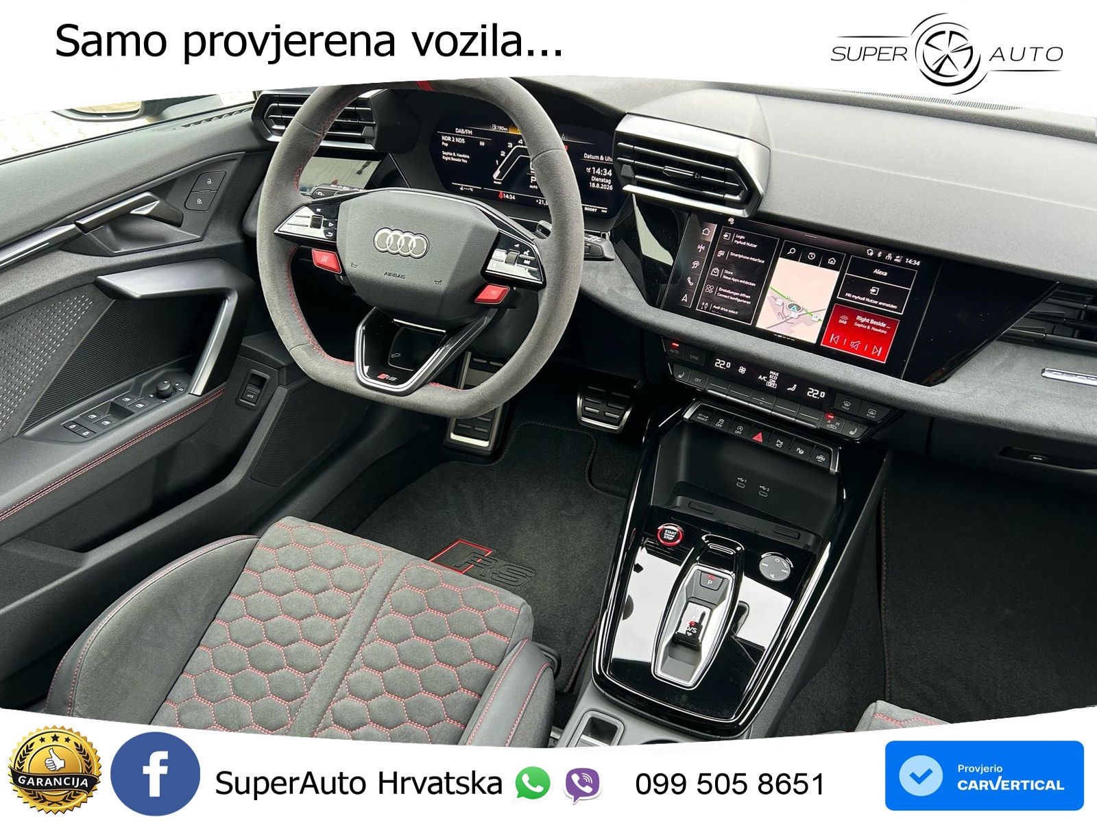 Audi RS3 Sedan 2.5 TFSI (400 KS) quattro S tronic LED+GR SJED+ACC