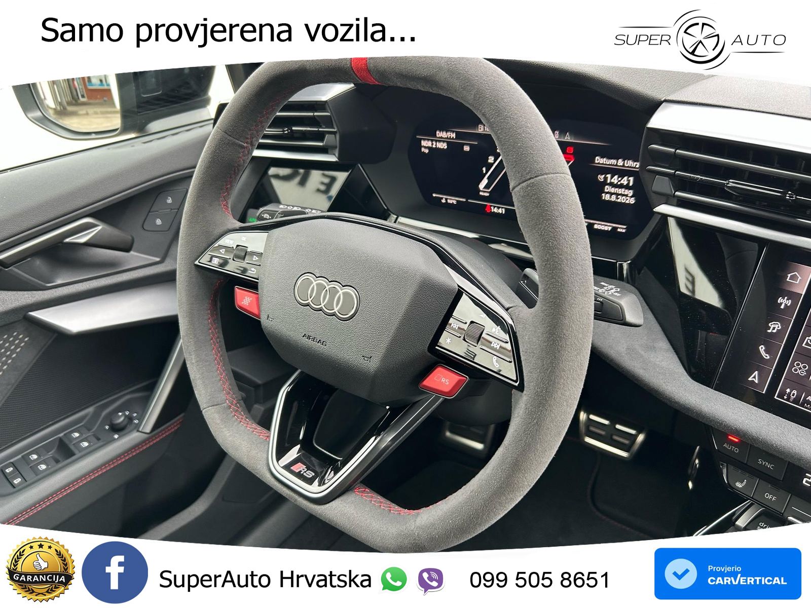 Audi RS3 Sedan 2.5 TFSI (400 KS) quattro S tronic LED+GR SJED+ACC