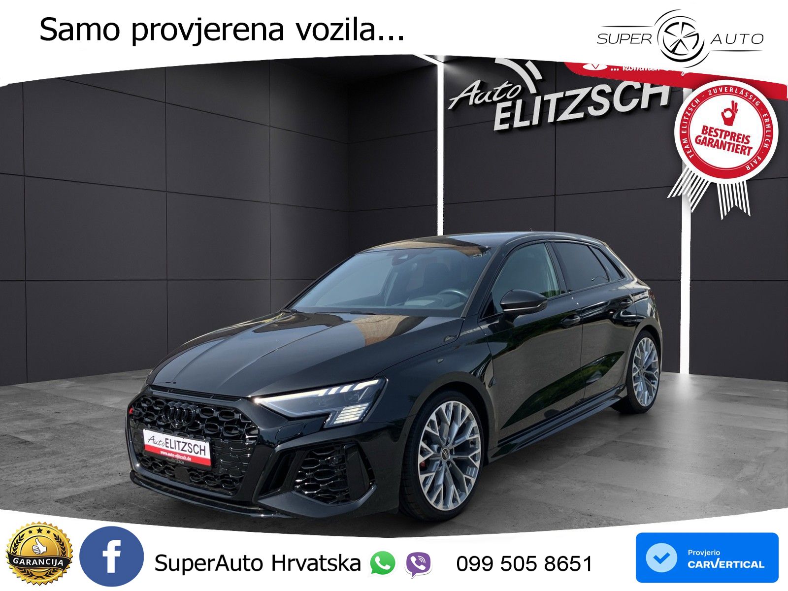 Audi RS3 Sportback 2.5 TFSI (400 KS) quattro S tronic LED+GR SJED+ACC