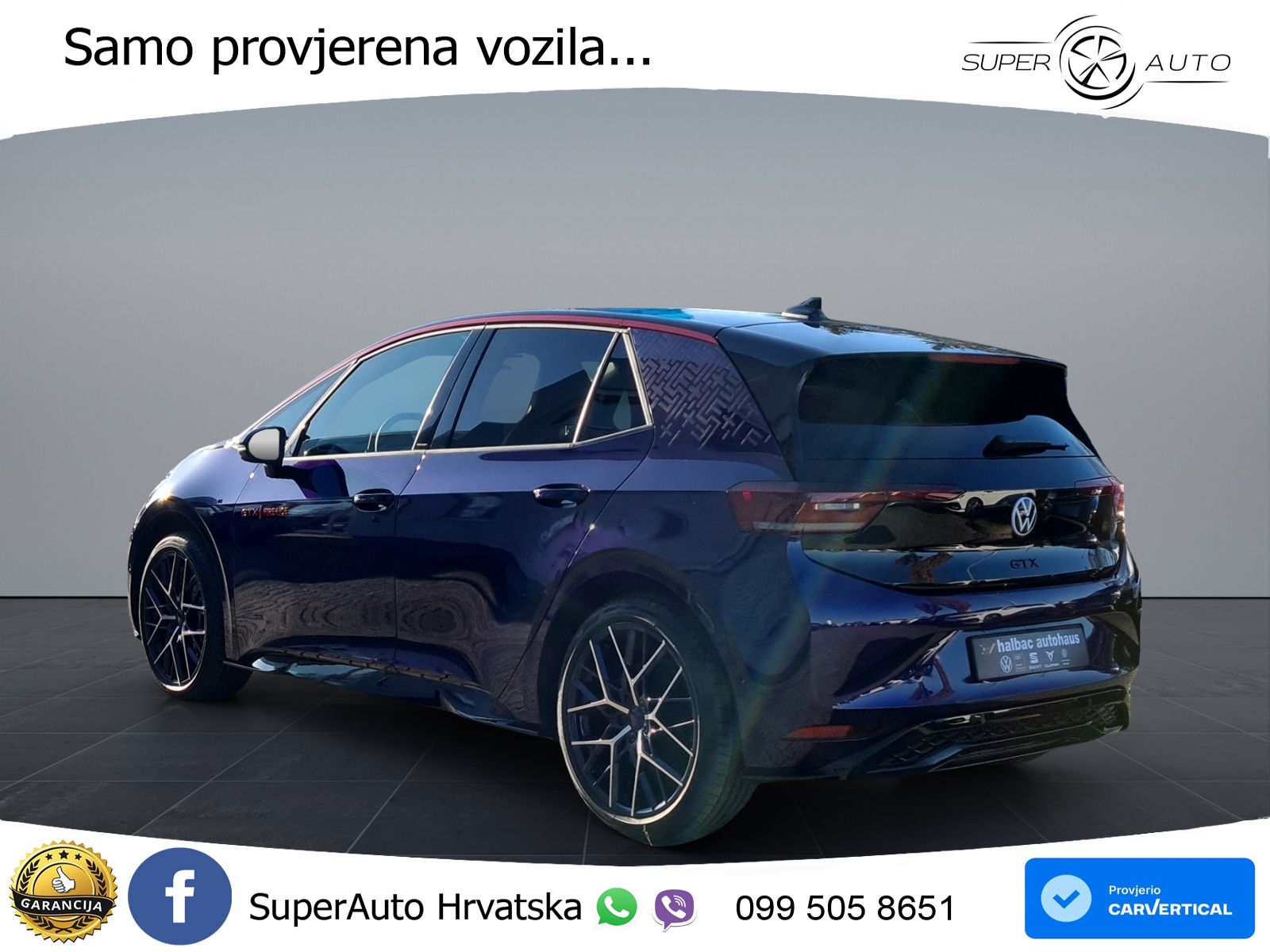 Volkswagen ID.3 GTX Performance 84 kWh (326 KS) LED+GR SJED+ACC