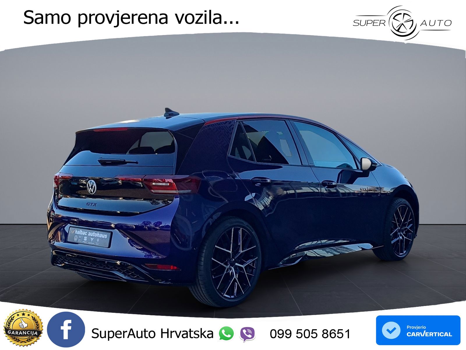 Volkswagen ID.3 GTX Performance 84 kWh (326 KS) LED+GR SJED+ACC