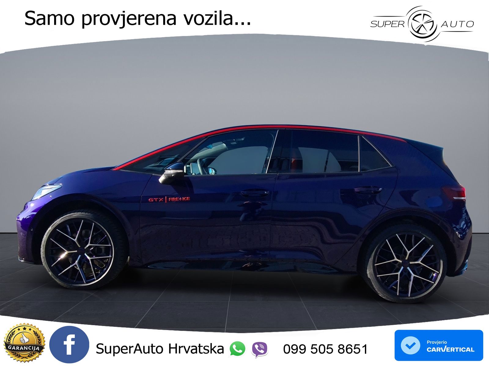 Volkswagen ID.3 GTX Performance 84 kWh (326 KS) LED+GR SJED+ACC