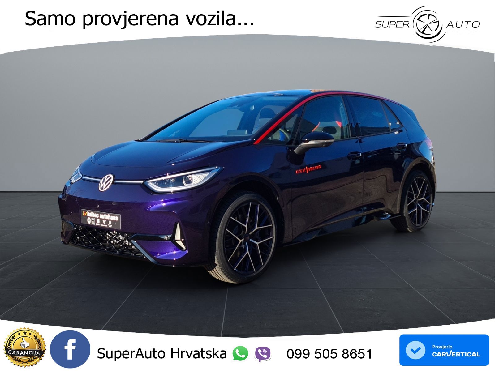 Volkswagen ID.3 GTX Performance 84 kWh (326 KS) LED+GR SJED+ACC