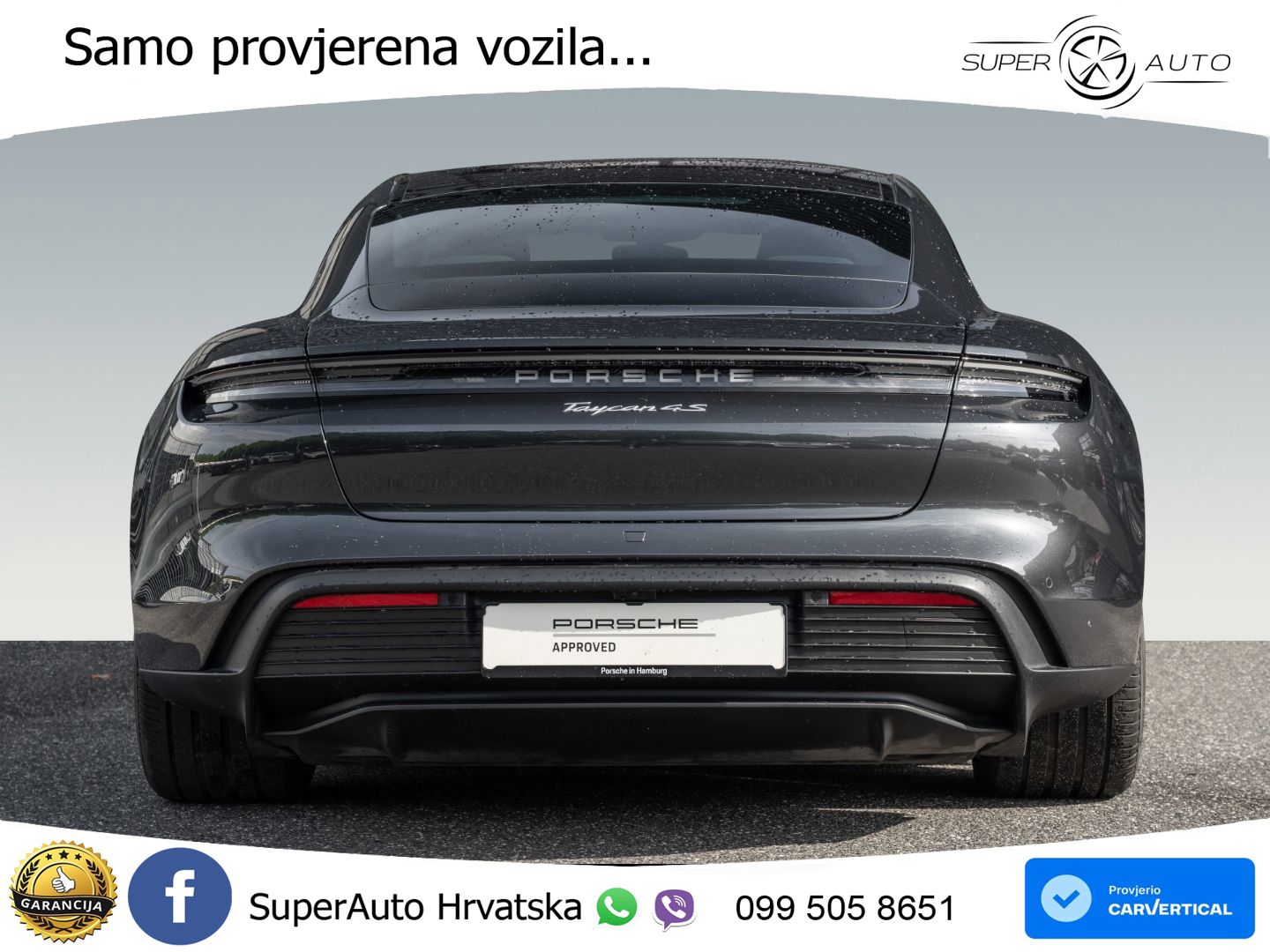 Porsche Taycan 4S 105 kWh (598 KS)