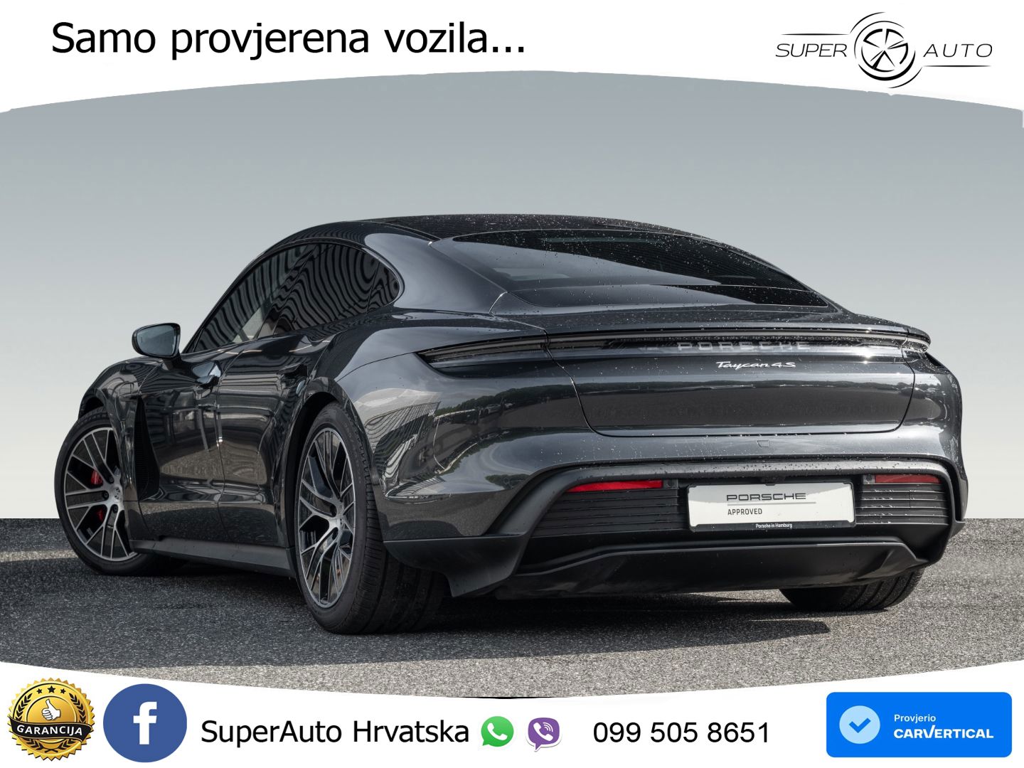 Porsche Taycan 4S 105 kWh (598 KS)