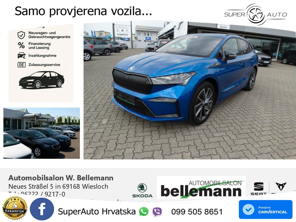 Škoda Enyaq iV 80x 82 kWh (265 KS) AWD SportLine LED+GR SJED+ACC