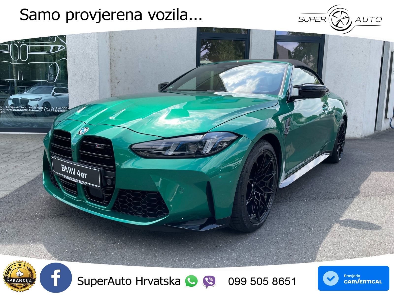 BMW M4 Convertible Competition 3.0 (530 KS) xDrive Steptronic LED+GR SJED+ACC