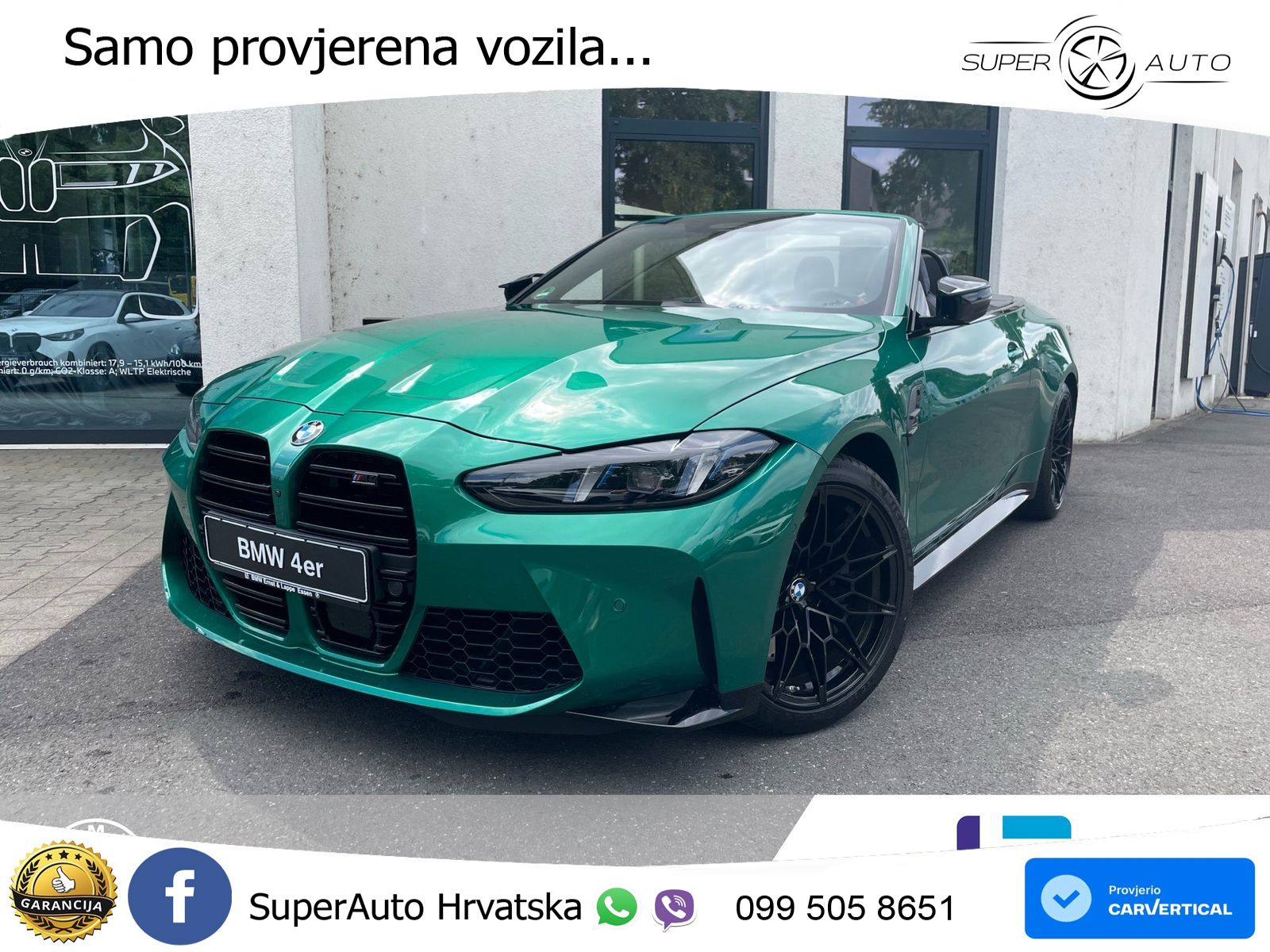 BMW M4 Convertible Competition 3.0 (530 KS) xDrive Steptronic LED+GR SJED+ACC