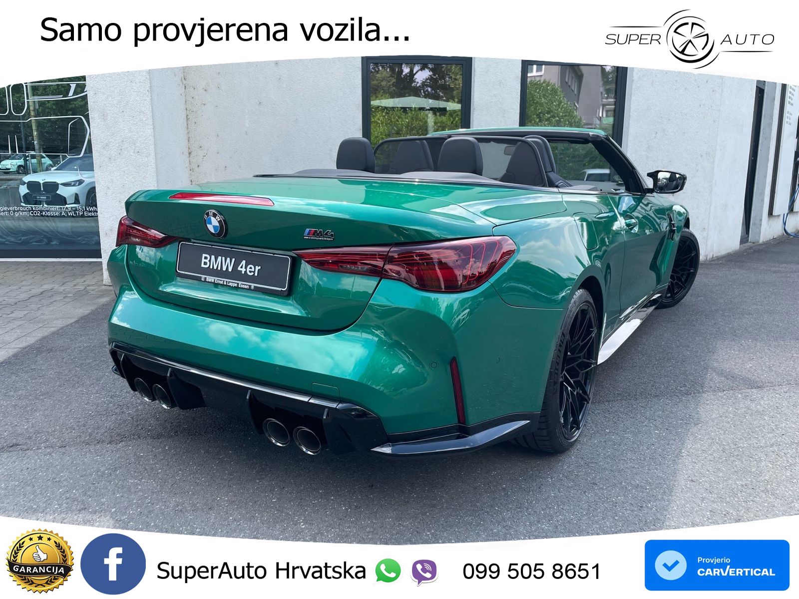 BMW M4 Convertible Competition 3.0 (530 KS) xDrive Steptronic LED+GR SJED+ACC