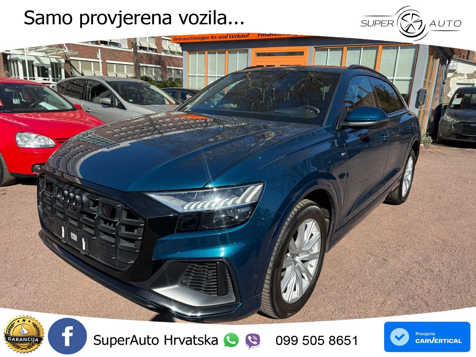 Audi Q8 50 TDI V6 (286 KS) quattro Tiptronic S line LED+GR SJED+ACC