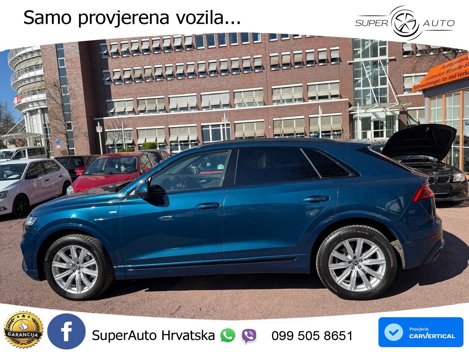 Audi Q8 50 TDI V6 (286 KS) quattro Tiptronic S line LED+GR SJED+ACC