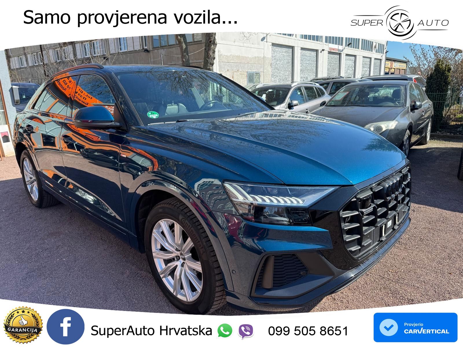 Audi Q8 50 TDI V6 (286 KS) quattro Tiptronic S line LED+GR SJED+ACC